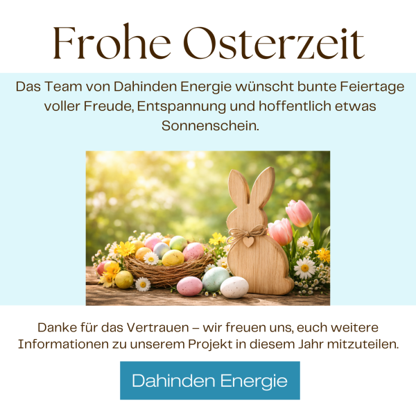 2026 Osterkarte Dahinden Energie